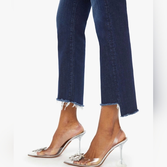 MOTHER Jeans Size 26, The Insider Crop Step Fray In Excellent Condition - Picture 2 of 10